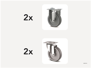 Hjulsats Termogummi (200mm)