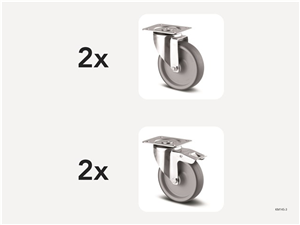 Hjulsats Termogummi (200mm)